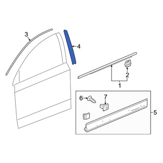 Honda OE - Front Left Door Applique