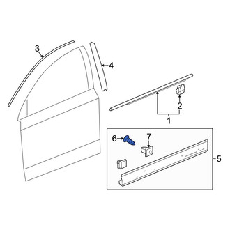 Honda OE - Door Molding Clip