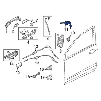 Honda OE - Front Left Door Lock Cylinder