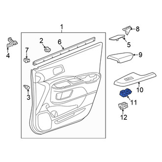 Honda OE - Front Left Door Window Switch