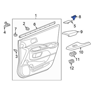 Honda OE - Rear Left Door Trim Molding