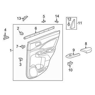 Honda OE - Rear Door - Interior Trim
