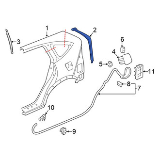 Honda OE - Left Body D-Pillar
