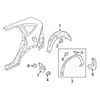 Honda OE - Quarter Panel - Exterior Trim