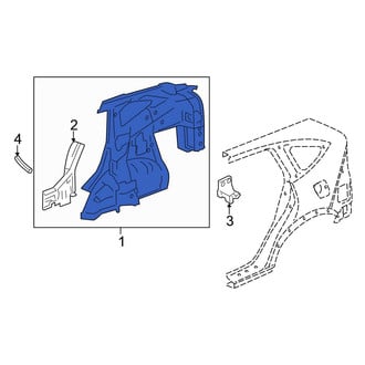 Honda OE - Rear Left Inner Quarter Panel