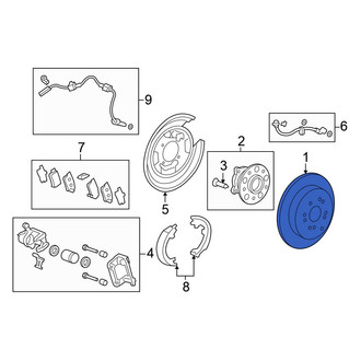 Honda OE - Rear Disc Brake Rotor