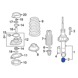Honda OE - Rear Suspension Shock Absorber Bushing