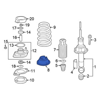 Honda OE - Rear Lower Coil Spring Insulator