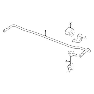 Honda OE - Rear Suspension - Stabilizer Bar & Components (FWD)