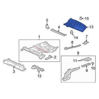 Honda OE - Rear Floor Pan Splash Shield