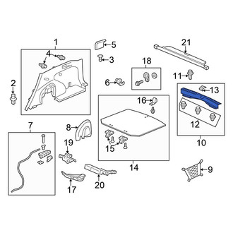 Honda OE - Rear Liftgate Trim Scuff Plate