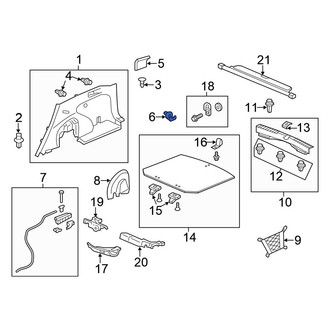 Honda OE - Rear Tie Down Hook