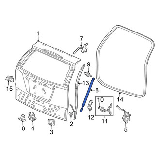 Honda OE - Left Liftgate Lift Support