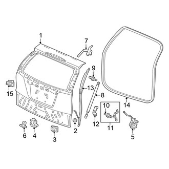 Honda OE - Lift Gate - Gate & Hardware