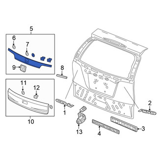 Honda OE - Rear Upper Liftgate Finish Panel