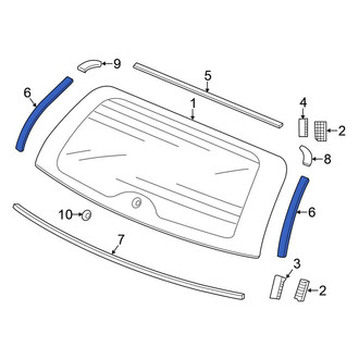 Honda OE - Rear Liftgate Reveal Molding
