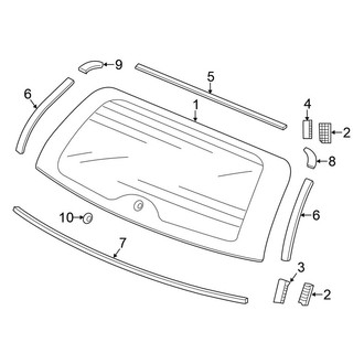 Honda OE - Lift Gate - Glass