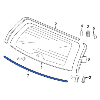 Honda OE - Rear Lower Liftgate Reveal Molding