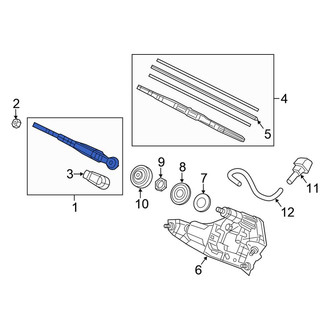 Honda OE - Rear Wiper Arm