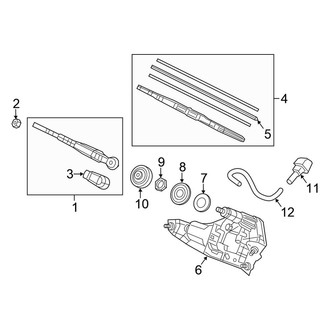 Honda OE - Lift Gate - Wiper & Washer Components