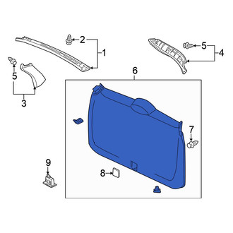 Honda OE - Rear Liftgate Trim Cover