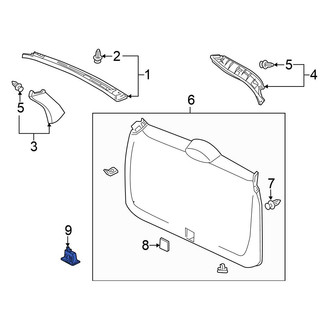 Honda OE - Rear Liftgate Pull Handle