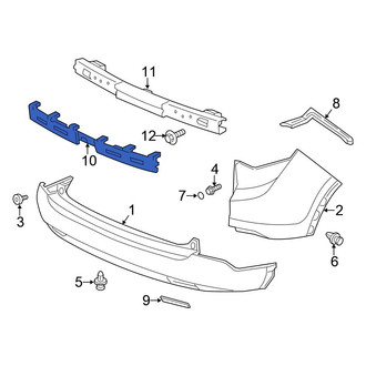 Honda OE - Rear Bumper Impact Absorber