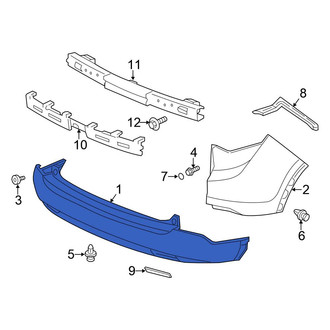 Honda OE - Rear Bumper Cover