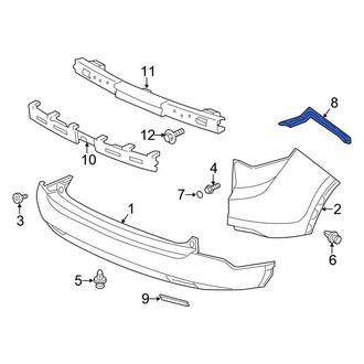 Honda OE - Rear Right Bumper Cover Bracket