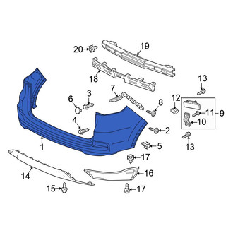 Honda OE - Rear Bumper Cover