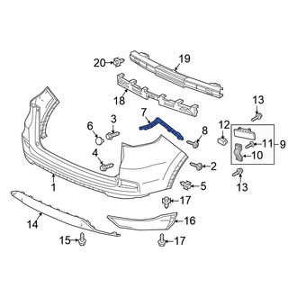 Honda OE - Rear Right Bumper Cover Bracket
