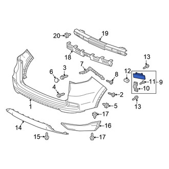 Honda OE - Rear Left Reflector Panel