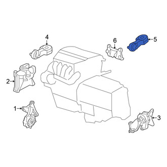 Honda OE - Lower Engine Support Rod