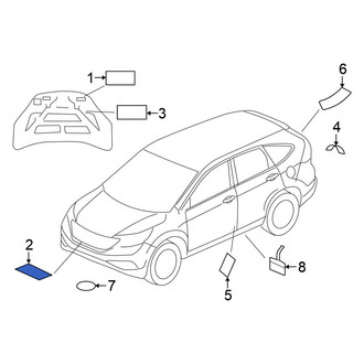 Honda OE - A/C System Information Label