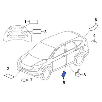 Honda OE - Tire Information Label