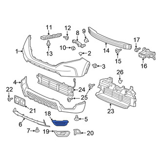 Honda OE - Front Left Fog Light Trim