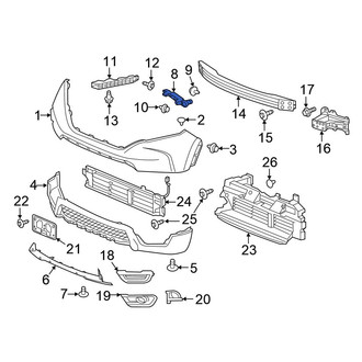 Honda OE - Front Right Bumper Guide