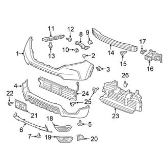 Honda OE - Front Bumper & Grille - Bumper & Components