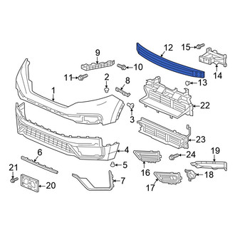 Honda OE - Front Bumper Impact Bar