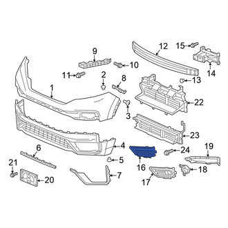 Honda OE - Front Left Fog Light Trim