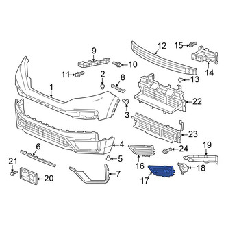 Honda OE - Front Left Fog Light Trim