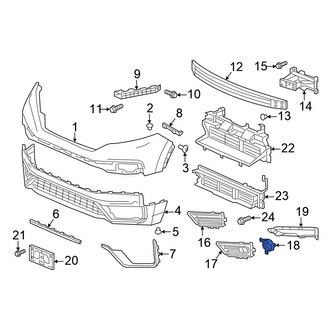 Honda OE - Right Fog Light Bracket