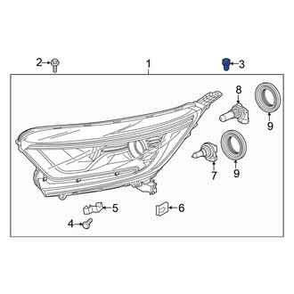 Honda OE - Left Headlight Fastener Clip