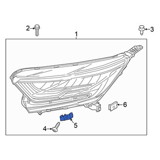 Honda OE - Right Headlight Fastener Clip