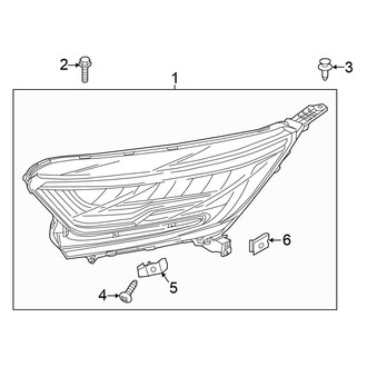 Honda OE - Front Lamps - Headlamp Components (LED), (Touring)