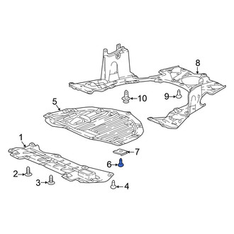 Honda OE - Radiator Support Splash Shield Clip