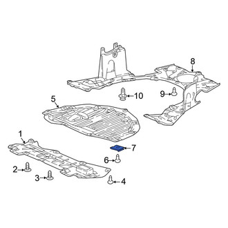 Honda OE - Radiator Support Splash Shield Clip