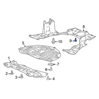 Honda OE - Radiator Support Splash Shield Bolt