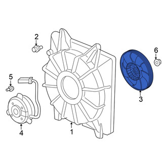Honda OE - Left Engine Cooling Fan Blade