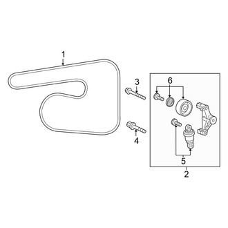 Honda OE - Cooling - Belts & Pulleys (EX / EX-L / Touring 1.5L)